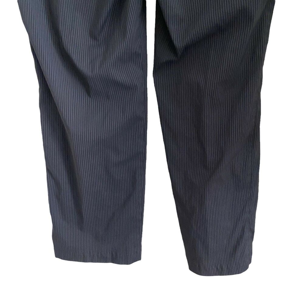 Nike Golf Mens Size 36 x 32 Pants Black Pinstripe Flat Front Pockets Casual - Picture 11 of 11